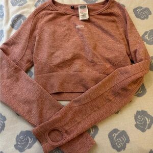 Gymshark Coral Long Sleeve Top